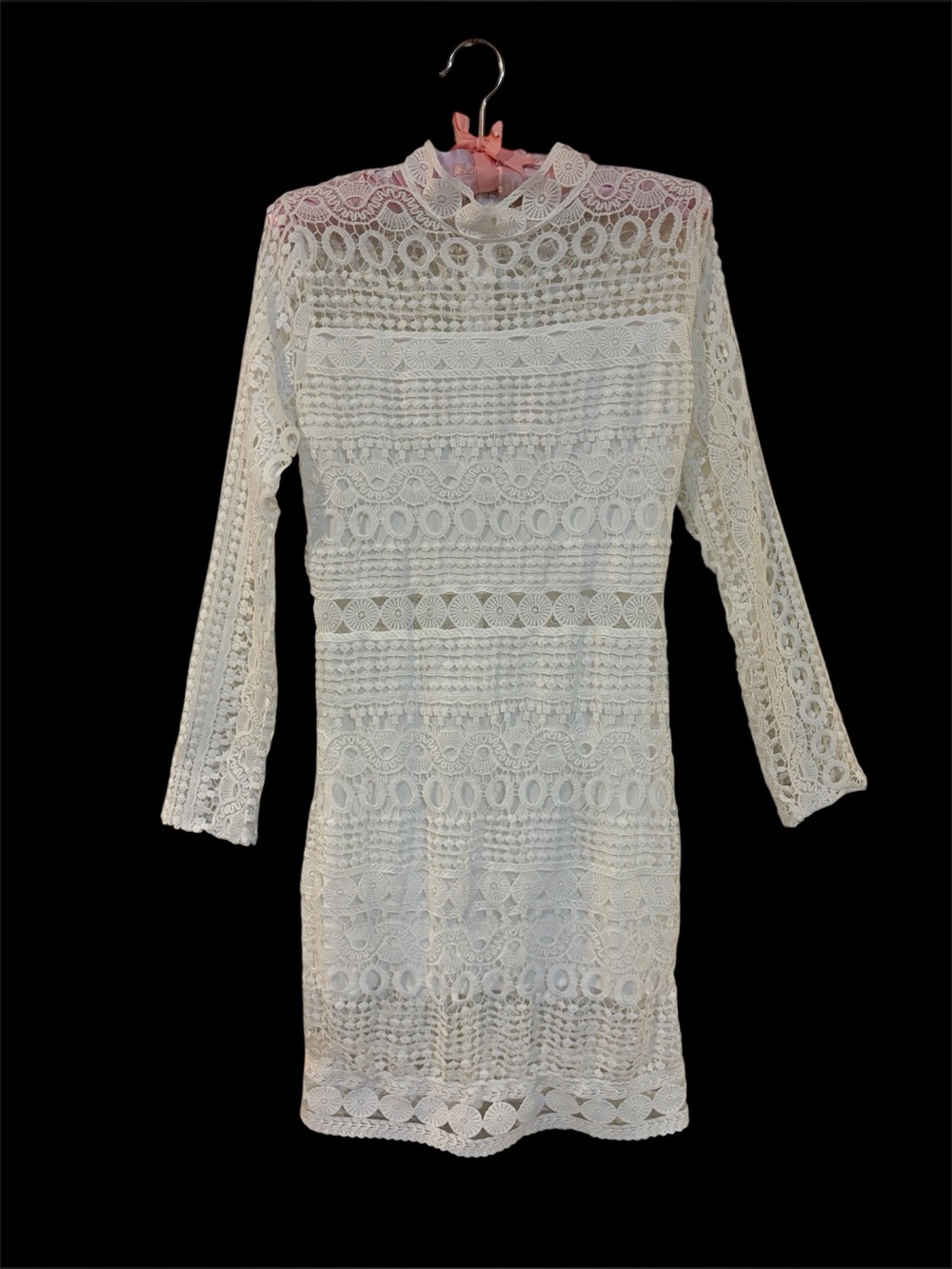 A High-Neck Long-Sleeved Unique Dress for that Special Occasion